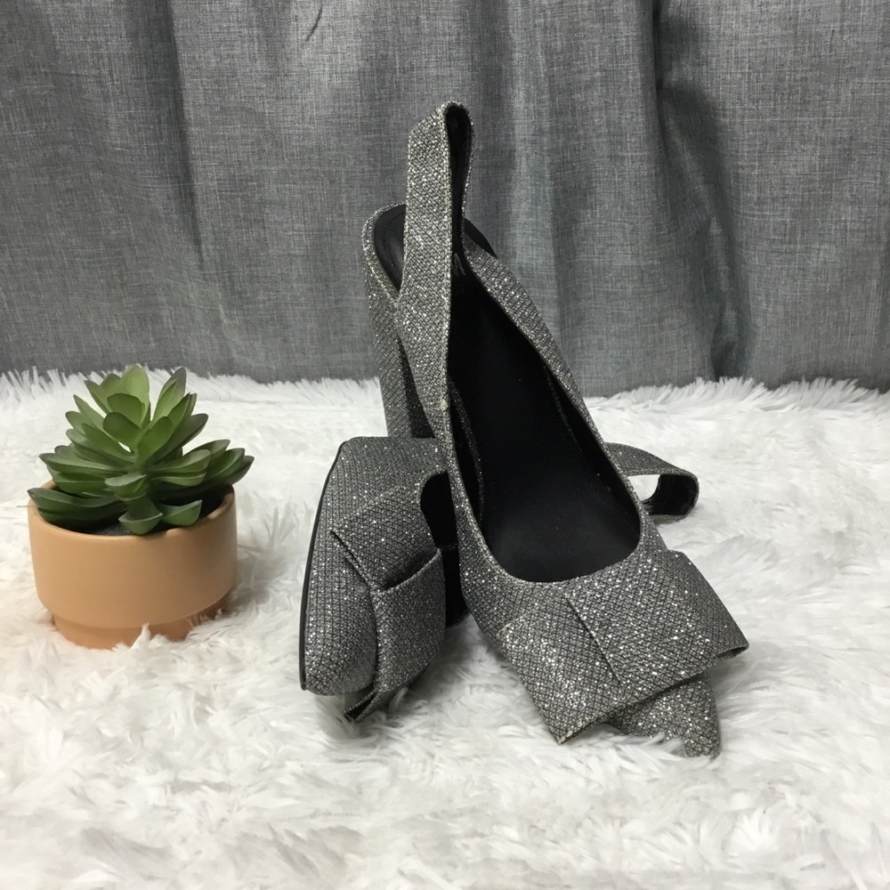 Sparkly Bow Heels